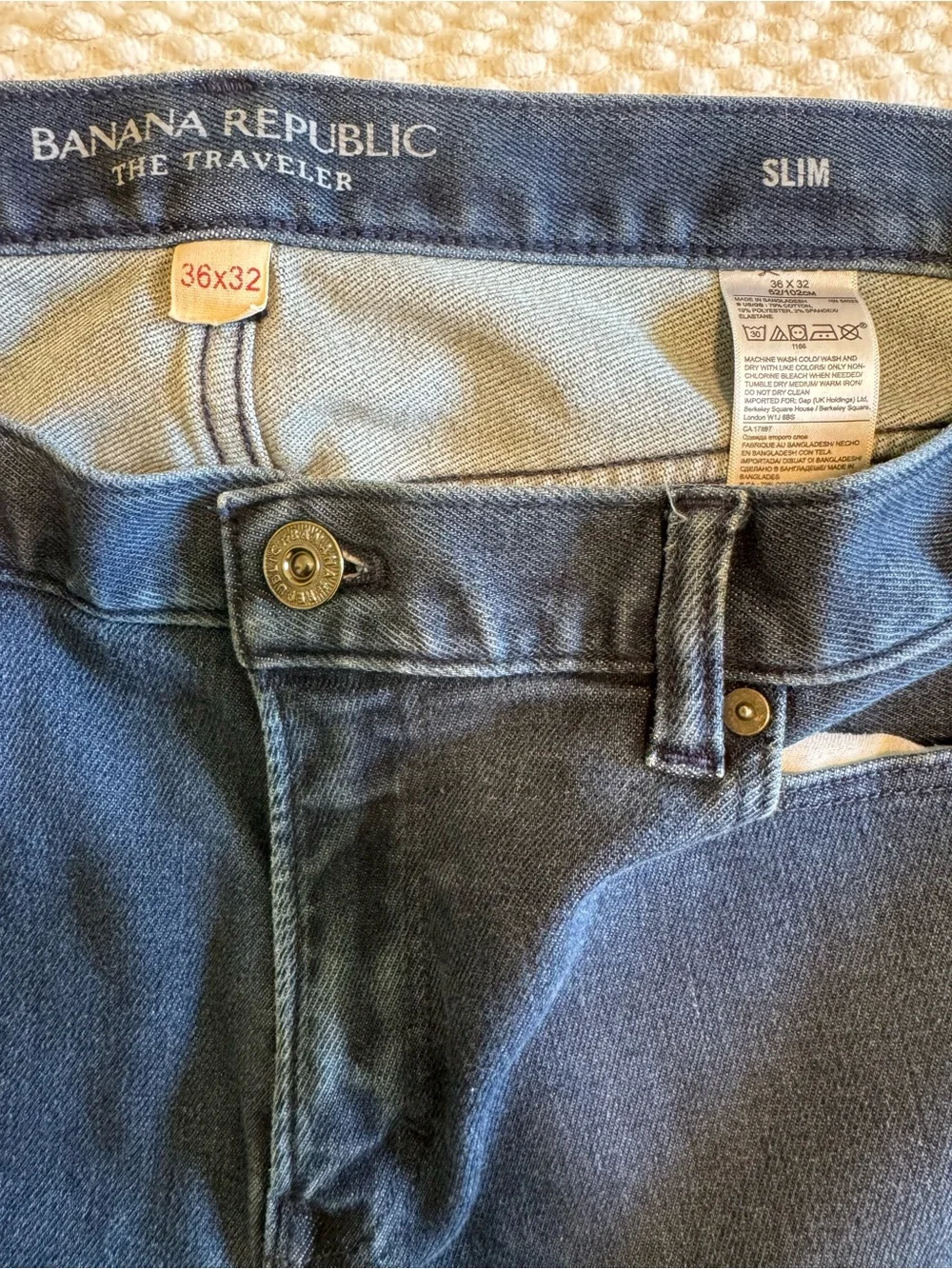 Banana Republic Men's Traveler Slim Straight Jeans